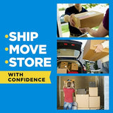 Scotch Heavy Duty Shipping and Moving Packing Tape, Clear, Packing and Moving Supplies, 1.88 in. x 22.2 yd., 6 Tape Rolls with Dispensers-UPStoxs