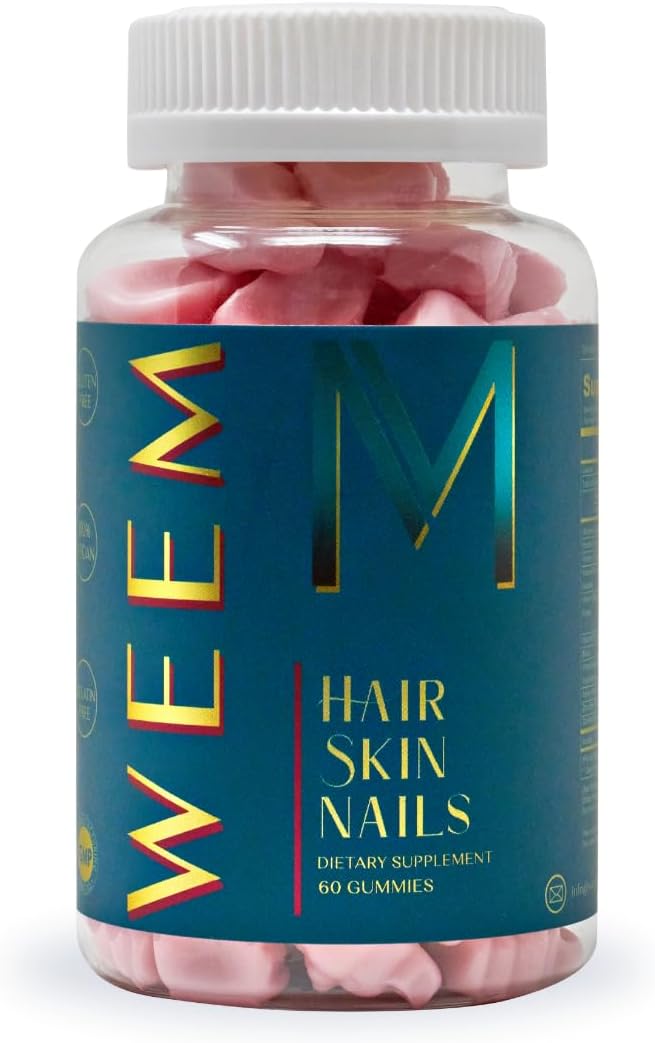 WEEM Hair Skin and Nails Gummies vegan biotin supplement