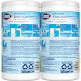 Clorox Disinfecting Wipes Value Pack, Bleach Free Cleaning Wipes, 75 Count Each, Pack of 2, Packaging May Vary-UPStoxs