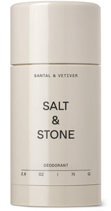 SALT & STONE Natural Deodorant - Santal & Vetiver | Extra Strength Natural Deodorant for Women & Men | Aluminum Free with Seaweed Extracts, Shea Butter & Probiotics | Free From Parabens & Sulfates-UPStoxs