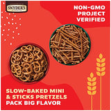 Snyder's of Hanover Pretzels, Minis and Sticks 100 Calorie Packs, 20 Ct Variety Pack-UPStoxs