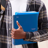 Five Star Spiral Notebook + Study App, 5 Subject, College Ruled Paper, Fights Ink Bleed, Water Resistant Cover, 8-1/2" x 11", 200 Sheets, Blue (73635)-UPStoxs