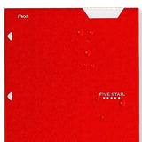Five Star 4-Pocket Folders, 6 Count (Pack of 1), Fits 3-Ring Binders, Holds 11" x 8-1/2", Assorted Trend Colors (38056)-UPStoxs