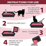 ARM & HAMMER Clump & Seal Platinum Cat Litter, Multi-Cat, 40 lbs (Pack of 1)-UPStoxs