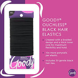 GOODY Womens Ouchless Braided Elastics, Black, 30 Count-UPStoxs
