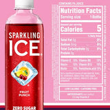 Sparkling Ice Purple Variety Pack, Flavored Water, Zero Sugar, with Vitamins and Antioxidants, 17 fl oz, 12 count (Black Raspberry, Cherry Limeade, Orange Mango, Kiwi Strawberry)-UPStoxs