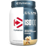 Dymatize ISO100 Hydrolyzed Protein Powder, 100% Whey Isolate, 25g of Protein, 5.5g BCAAs, Gluten Free, Fast Absorbing, Easy Digesting, Gourmet Vanilla, 20 Servings-UPStoxs