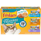 Purina Friskies Gravy Wet Cat Food Variety Pack, Tasty Treasures Prime Filets - 5.5 Ounce (Pack of 12)-UPStoxs