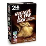 Sugar In The Raw Granulated Turbinado Cane Sugar, Pure Natural Sweetener, Hot & Cold Drinks, Coffee, Cooking, Baking, Vegan, Gluten-Free, Non-GMO, Bulk Sugar, 2lb Bag (1-Pack)-UPStoxs