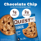 Quest Nutrition Chocolate Chip Protein Cookie; Keto Friendly; High Protein; Low Carb; 12 Count-UPStoxs
