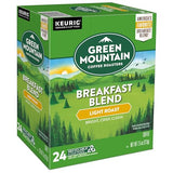 Green Mountain Coffee Roasters Breakfast Blend Single-Serve Keurig K-Cup Pods, Light Roast Coffee, 96 Count (4 Packs of 24)-UPStoxs