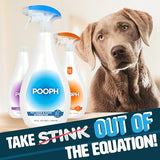 Pooph Pet Odor Eliminator, 32oz Spray - Dismantles Odors on a Molecular Basis, Dogs, Cats, Freshener, Urine, Poop, Pee, Deodorizer, Natures, Puppy, Fresh, Clean, Furniture, Potty, Safe-UPStoxs