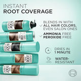 L'Oreal Paris Root Cover Up Temporary Gray Concealer Spray, Hair Color Spray with Filling & Thickening Coverage, Dark Brown, Packaging May Vary-UPStoxs