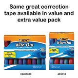 BIC Wite-Out Brand EZ Correct Correction Tape, 39.3 Feet, 2-Count Pack of white Correction Tape, Fast, Clean and Easy to Use Tear-Resistant Tape Office or School Supplies-UPStoxs