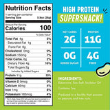 The Only Bean Crunchy Dry Roasted Edamame Snacks (Sea Salt), Keto Snack Food, High Protein (11g) Healthy Snacks, Low Carb Gluten Free Office Vegan Food 100 Calorie Snack Pack, 0.9oz 10 Pack-UPStoxs