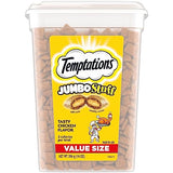 TEMPTATIONS Jumbo Stuff Crunchy and Soft Cat Treats, Tasty Chicken Flavor, 14 oz. Tub, (Pack of 1)-UPStoxs