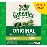 Greenies Original Teenie Natural Dental Care Dog Treats, 36 oz. Pack (130 Treats)-UPStoxs