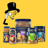 PLANTERS Salted Cashew Halves & Pieces, Party Snacks, Plant-Based Protein, Quick Snack for Adults, After School Snack, Roasted Cashews, Flavored with Sea Salt, Bulk Nuts, Kosher, 26oz Canister-UPStoxs