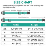 Joytale Reflective Dog Collar,Soft Neoprene Padded Breathable Nylon Pet Collar Adjustable for Medium Dogs,Teal,M-UPStoxs