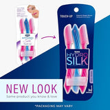Schick Hydro Silk Touch-Up Dermaplaning Tool with Precision Cover, 3ct | Dermaplane Razor, Face Razors for Women, Eyebrow Razor, Facial Razor, Dermaplaning Razor, Womens Face Razor Peach Fuzz Remover-UPStoxs