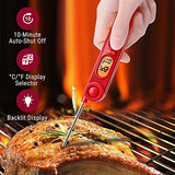 ThermoPro TP-03B Digital Meat Thermometer for Cooking Kitchen Food Candy Instant Read Thermometer with Backlight and Magnet for Oil Deep Fry BBQ Grill Smoker Thermometer-UPStoxs