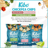 Kibo Chickpea Chips - High Protein/Fiber, Plant-Based, Cert. Gluten Free, Non-GMO, Vegan, Kosher, 3 Flavor Variety Pack, 1oz 12 pk-UPStoxs