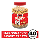 Milk-Bone MaroSnacks Dog Treats, Beef, 40 Ounce with Real Bone Marrow and Calcium-UPStoxs