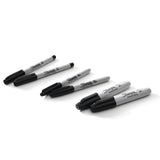 Sharpie Permanent Markers Variety Pack, Featuring Ultra-Fine, Chisel Tip, And Fine Tip Marker Set, Writing And Poster Markers, Black, 6 Count-UPStoxs