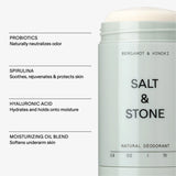 SALT & STONE Natural Aluminum-Free Deodorant with Bergamot & Hinoki - For Men & Women-UPStoxs