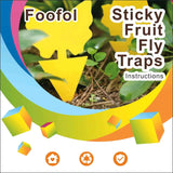 Fruit Fly Traps Fungus Gnat Traps Yellow Sticky Bug Traps 36 Pack Non-Toxic and Odorless for Indoor Outdoor Use Protect The Plant-UPStoxs