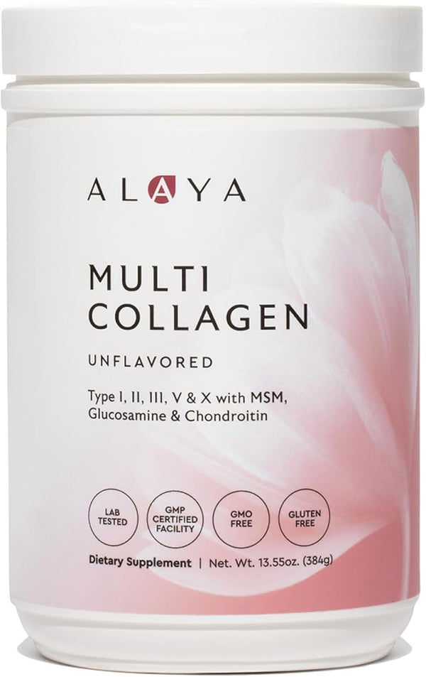 Alaya Multi Collagen Powder unflavored, 16 oz product container