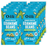 The Only Bean Crunchy Dry Roasted Edamame Snacks (Sea Salt), Keto Snack Food, High Protein (11g) Healthy Snacks, Low Carb Gluten Free Office Vegan Food 100 Calorie Snack Pack, 0.9oz 10 Pack-UPStoxs