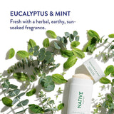 Native Deodorant | Natural Deodorant for Men, Aluminum Free with Baking Soda, Probiotics, Coconut Oil and Shea Butter | Eucalyptus & Mint-UPStoxs