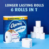 Charmin Ultra Soft Toilet Paper 18 Super Mega Rolls = 108 Regular Rolls-UPStoxs