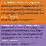 Purina Friskies Gravy Wet Cat Food Variety Pack, Poultry Shreds, Meaty Bits & Prime Filets - (Pack of 32) 5.5 oz. Cans-UPStoxs