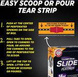 Arm Hammer SLIDE Platinum Multi-Cat Easy Clean-Up Clumping Cat Litter, 14 Days of Odor Control 18 lb-UPStoxs