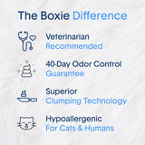 Boxie® Probiotic 40 Day Natural Odor Control Cat Litter, 28lb Clumping Clay Kitty Litter-UPStoxs