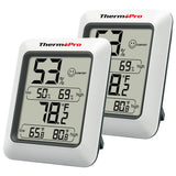 ThermoPro TP50 2 Pieces Digital Hygrometer Indoor Thermometer Room Thermometer and Humidity Gauge with Temperature Humidity Monitor-UPStoxs