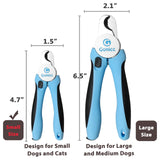 gonicc Professional Small Dog and Cat Nail Clippers Sharp Stainless Steel Pet Nail Trimmers(with Free Nail File in Handle), for Rabbit, Small Animal, with Safety Guard to Avoid Overcutting-UPStoxs