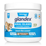 Glandex Anal Gland Soft Chew Treats with Pumpkin for Dogs Digestive Enzymes, Probiotics Fiber Supplement for Dogs Boot The Scoot (Peanut Butter Chews, 60ct)-UPStoxs