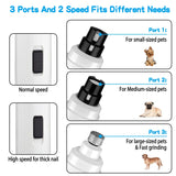 Casfuy Dog Nail Grinder Upgraded - Professional 2-Speed Electric Rechargeable Pet Nail Trimmer Painless Paws Grooming & Smoothing for Small Medium Large Dogs & Cats (White)-UPStoxs