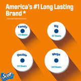 Scott ComfortPlus Toilet Paper, 36 Mega Rolls (2 Packs of 18), 425 Sheets per Roll, Septic-Safe, 1-Ply Toilet Tissue-UPStoxs