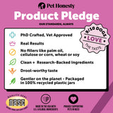 Pet Honesty Multivitamin Dog Supplement, Glucosamine chondroitin for Dogs, Probiotics, Omega Fish Oil, Dog Supplements & Vitamins, Dog Vitamins for Skin and Coat Allergies, (Peanut Butter 90 ct)-UPStoxs