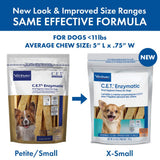 Virbac C.E.T. Enzymatic Oral Hygiene Chews for Dogs Beef 8.4 Ounces-UPStoxs