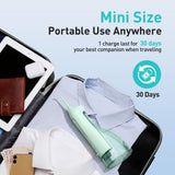 COSLUS Water Dental Flosser Teeth Pick: Portable Cordless Oral Irrigator 300ML Rechargeable Travel Irrigation Cleaner IPX7 Waterproof Electric Waterflosser for Teeth Cleaning F5020E Green-UPStoxs