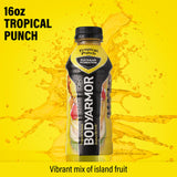 BODYARMOR Sports Drink Sports Beverage, Tropical Punch, Coconut Water Hydration, Natural Flavors With Vitamins, Potassium-Packed Electrolytes, Perfect For Athletes, 16 Fl Oz (Pack of 12)-UPStoxs