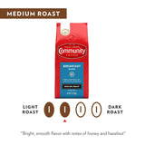 Community Coffee Medium Roast Ground Coffee, Breakfast Blend, 46 oz.-UPStoxs