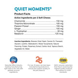 NaturVet Quiet Moments Calming Aid Dog Supplement – Helps Promote Relaxation, Reduce Stress, Storm Anxiety, Fireworks, Motion Sickness for Dogs – Tasty Pet Soft Chews with Melatonin – 70 Ct.-UPStoxs