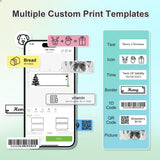 Nelko Label Maker Machine with Tape, P21 Bluetooth Label Printer, Wireless Mini Label Makers with Multiple Templates for Organizing Office Home, White-UPStoxs