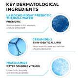 La Roche-Posay Toleriane Hydrating Gentle Face Cleanser, Daily Facial Cleanser with Niacinamide and Ceramides for Sensitive Skin, Moisturizing Face Wash for Normal to Dry Skin, Fragrance Free-UPStoxs